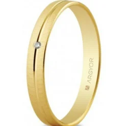 Alliance Mixte Argyor 5130474D 3mm - Or 375/1000