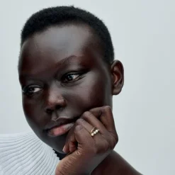Anneau Double de Forme Organique et Perles de Culture