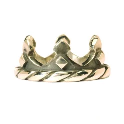 Bague argent couronne