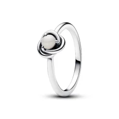 Bague Cercles de l’Éternité Blanche