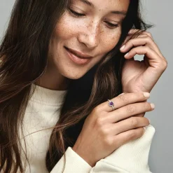 Bague Cercles de l’Éternité violet