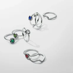 Bague Cercles de l’Éternité Bleue