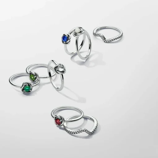 Bague Cercles de l’Éternité Bleue