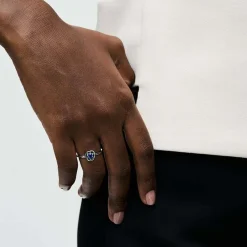 Bague Cercles de l’Éternité Bleue