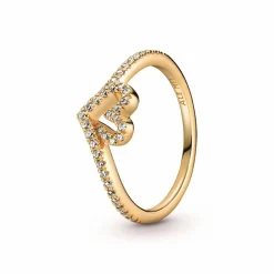 Bague Chevron & Coeur Pandora Timeless