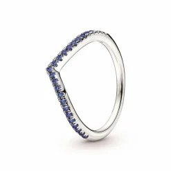 Bague Chevron Bleue Pandora Timeless