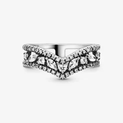 Bague Chevron Double Marquise Scintillante Pandora Timeless