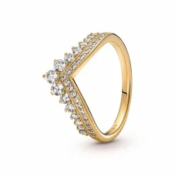 Bague Chevron Double pavée scintillante Pandora Timeless