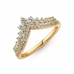 Bague Chevron Double pavée scintillante Pandora Timeless