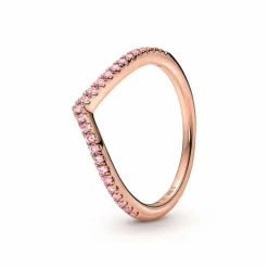 Bague Chevron rose Pandora Timeless