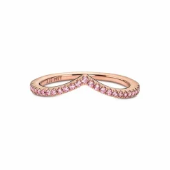 Bague Chevron rose Pandora Timeless
