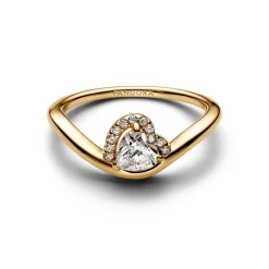 Bague Cœur Ondulée