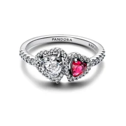 Bague Cœurs Halo