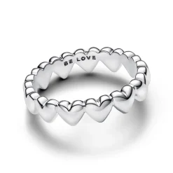 Bague Farandole de Cœurs Argent