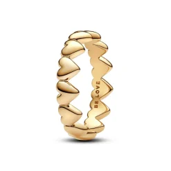 Bague Farandole de Cœurs Dorée