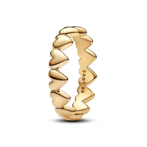 Bague Farandole de Cœurs Dorée