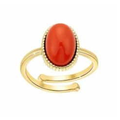 Bague Femme Angèle M B2457-RED-ONYX - Métal Doré