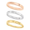Bague femme Calvin Klein Soft Square - 35000458 Acier Argent, Doré rose