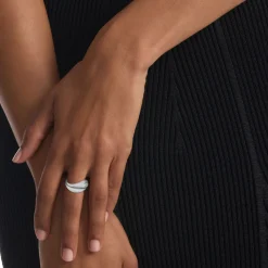 Bague femme Calvin Klein Elongated Drops - 35000447 Acier Argent