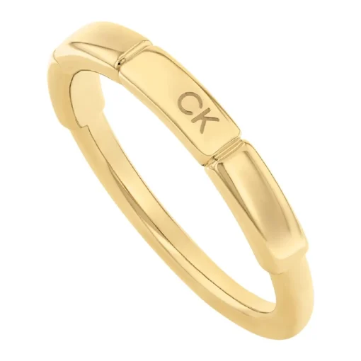 Bague femme Calvin Klein Soft Square - 35000458 Acier Argent, Doré rose