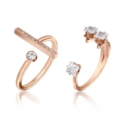 Bague Femme Emily Westwood WS111R - Acier Doré rose