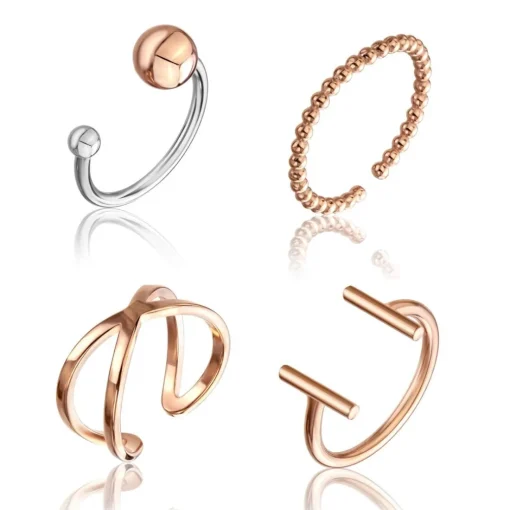 Bague Femme Emily Westwood Bijoux - WS046R Acier Argent Doré rose