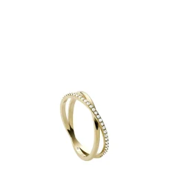 bague femme Fossil Bijoux All Stacked Up - JF03752710 Acier Doré