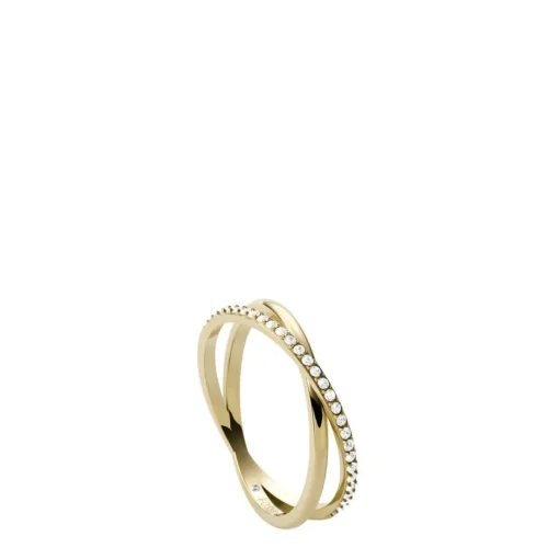 bague femme Fossil Bijoux All Stacked Up - JF03752710 Acier Doré