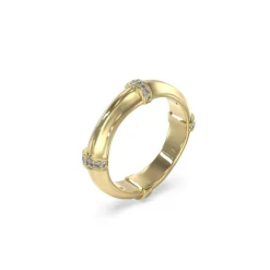 Bague femme Guess Bijoux Bamboo JUBR05165JWYG Acier Doré