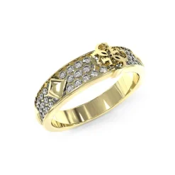 Bague femme Guess Bijoux JUBR03285JWYG54 - Acier Doré