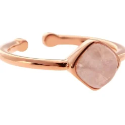 Bague Femme Kosma Ella BRSL0438-ROSEGOLD - Métal Doré Rose & Quartz Rose