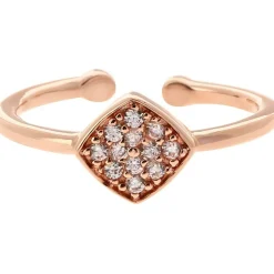 Bague Femme Kosma Ella BRSL0441-ROSEGOLD - Métal Doré Rose & Cristaux