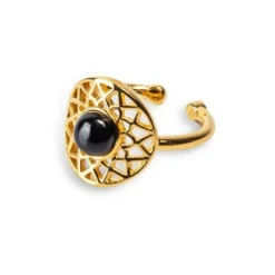 Bague femme Kosma Paris Dentelle - BRSL0472-G Doré noir
