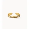 Bague femme Les Interchangeables - Bague Full Strass Doré