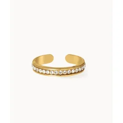 Bague femme Les Interchangeables - Bague Full Strass Doré