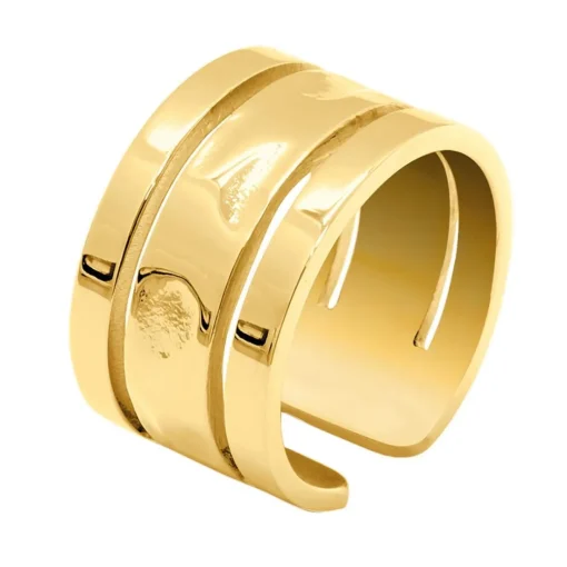 Bague femme Pierre Lannier Bijoux Echo - BJ10A720 Acier Doré