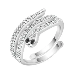 Bague Femme So Charm - BD2607-ARGENT-DIAMANT - Bague Femme Serpent
