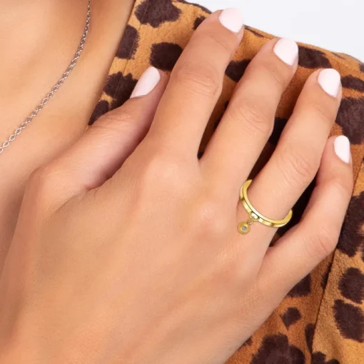Bague Femme So Charm - BD2285-DORE-7-54-DIAMANT - Bague Femme Dorée