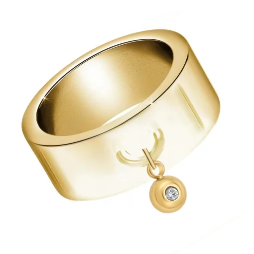 Bague Femme So Charm - BD1839-DORE-DIAMANT - Bague Femme Dorée