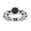 Bague Femme So Charm - B2702-NOIR-8-56 Métal Argent