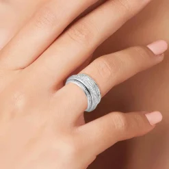 Bague Femme So Charm - B1880-T18-57 Acier Argent