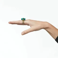 Bague Femme Swarovski - 5620713 Métal doré Vert
