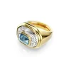 Bague Femme Swarovski Chroma - 571052 Plaqué Or Bleu