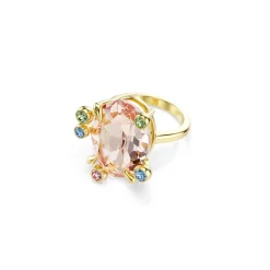 Bague Femme Swarovski Gema - 570581 Plaqué Or Multicolore