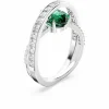bague femme Swarovski Hyperbola 566536 - Vert Argent