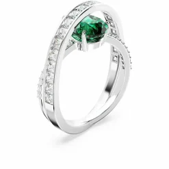 bague femme Swarovski Hyperbola 566536 - Vert Argent