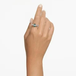bague femme Swarovski Hyperbola 566536 - Vert Argent