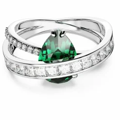 bague femme Swarovski Hyperbola 566536 - Vert Argent