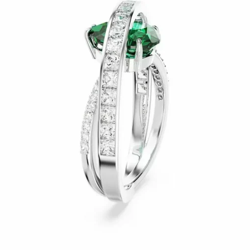 bague femme Swarovski Hyperbola 566536 - Vert Argent