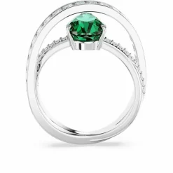 bague femme Swarovski Hyperbola 566536 - Vert Argent